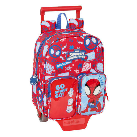 Cartable à roulettes Spider-Man Rescue Bleu