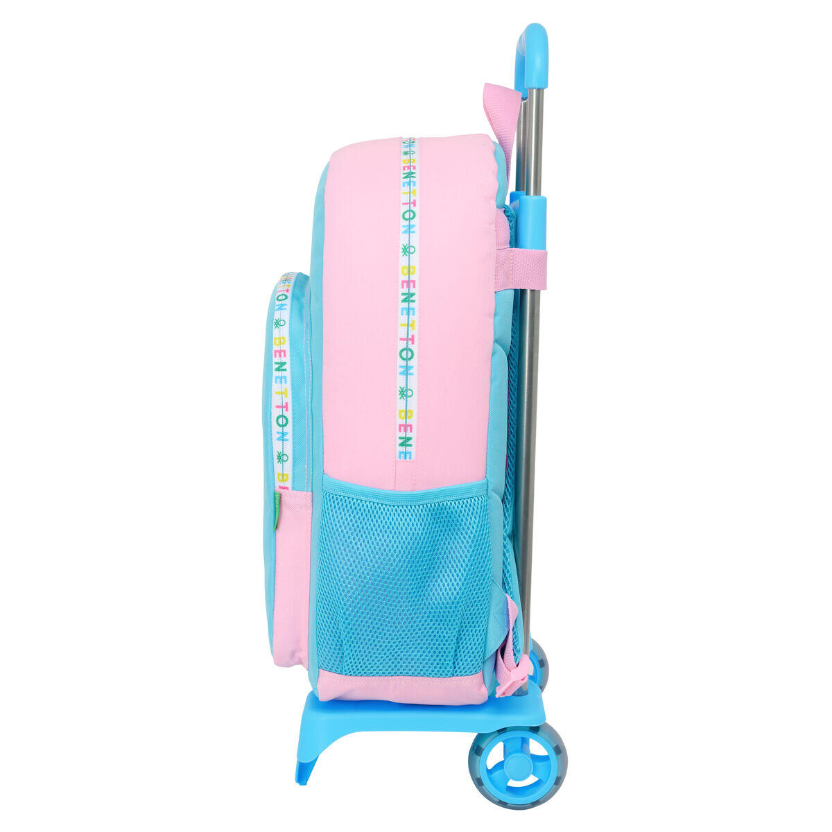 Cartable à roulettes Benetton Unique Rose 3/3