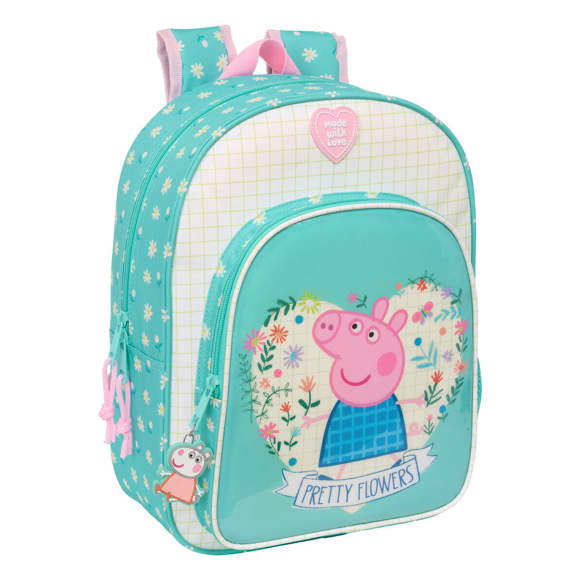 Ghiozdan Peppa Pig Pretty flowers Galben