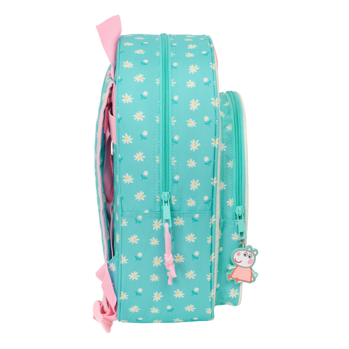 Mochila Escolar Peppa Pig Pretty flowers Amarelo 3/3