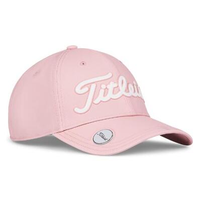 Titleist performance ball marker cap roze/wit 2025