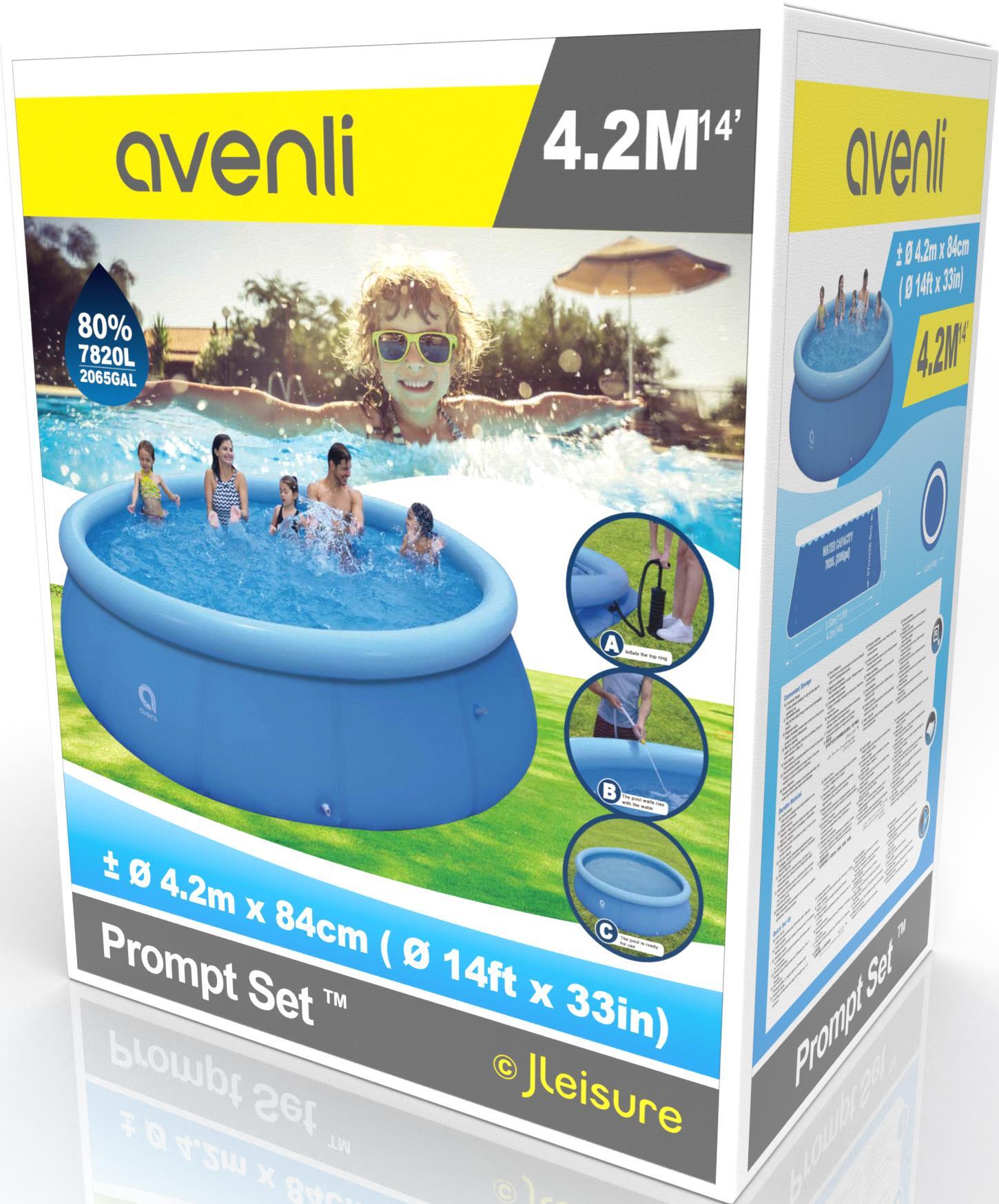Prompt Set Pool Ersatzpool rund 420x84 cm blau ohne Filterpumpe 3/7