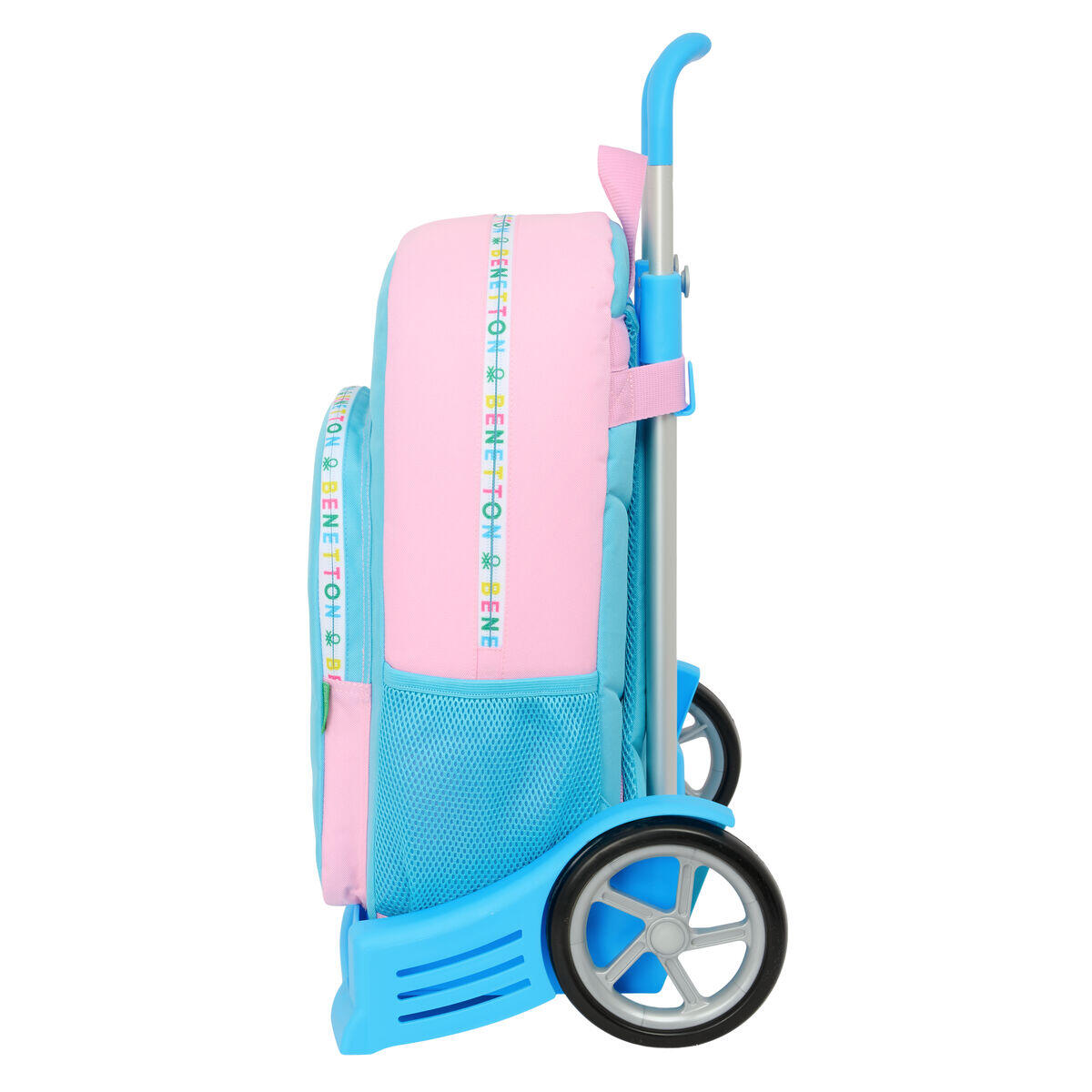 Mochila Escolar con Ruedas Benetton Unique Rosa 2/3
