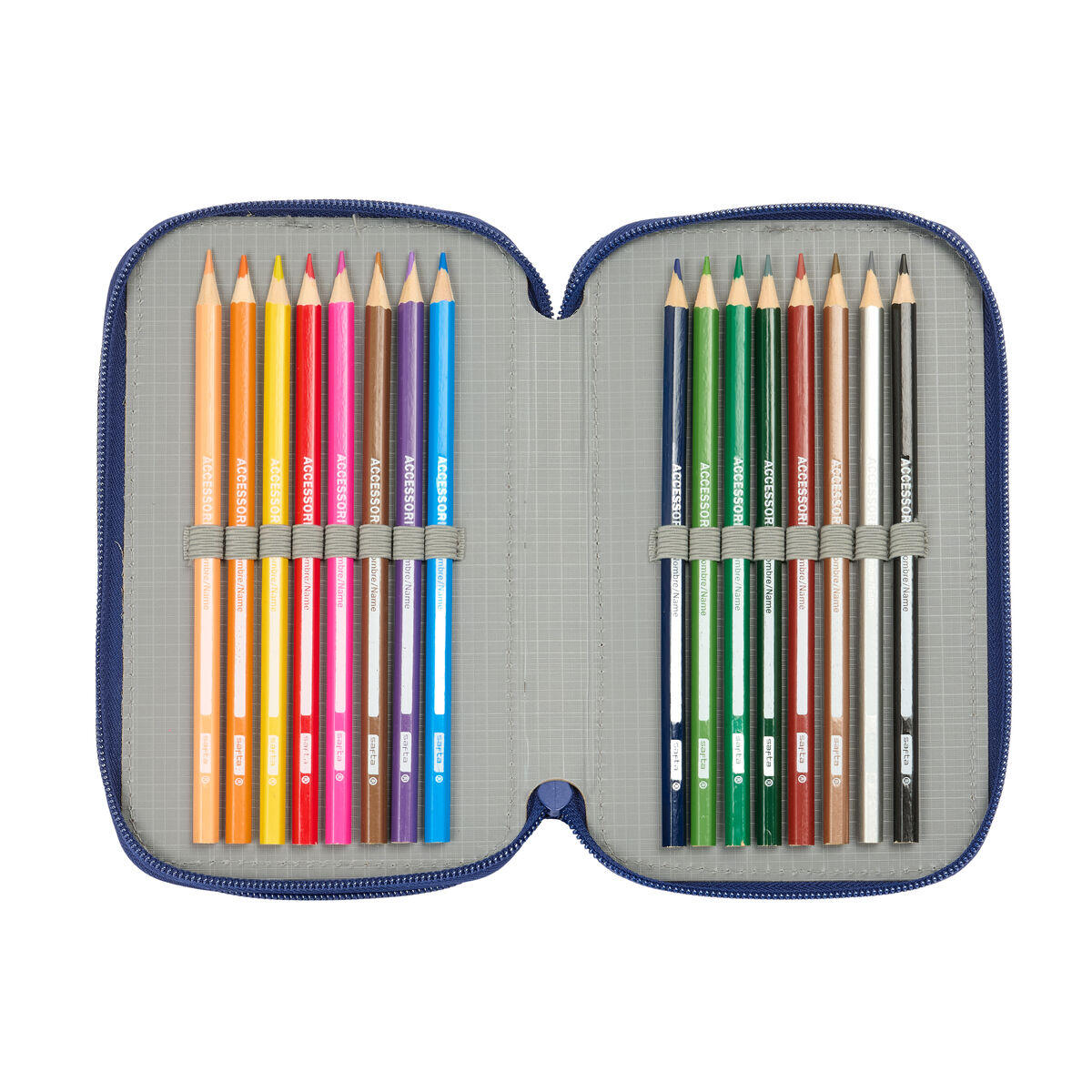 Pochette à crayons triple F.C. Barcelona 2/5