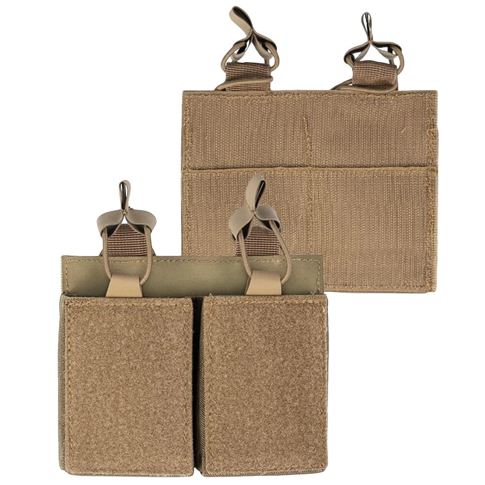 Mil-Tec Double Magazine Pouch with Hook-and-Loop Dark Coyote 1/1