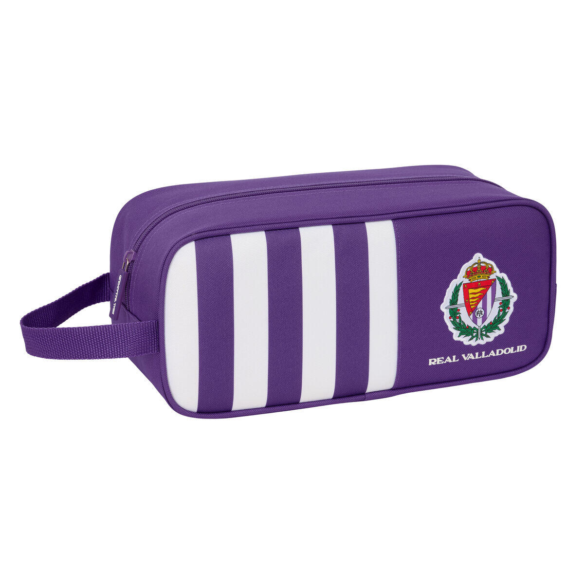 SENZA MARCA Zapatillero de Viaje Real Valladolid C.F. Blanco
