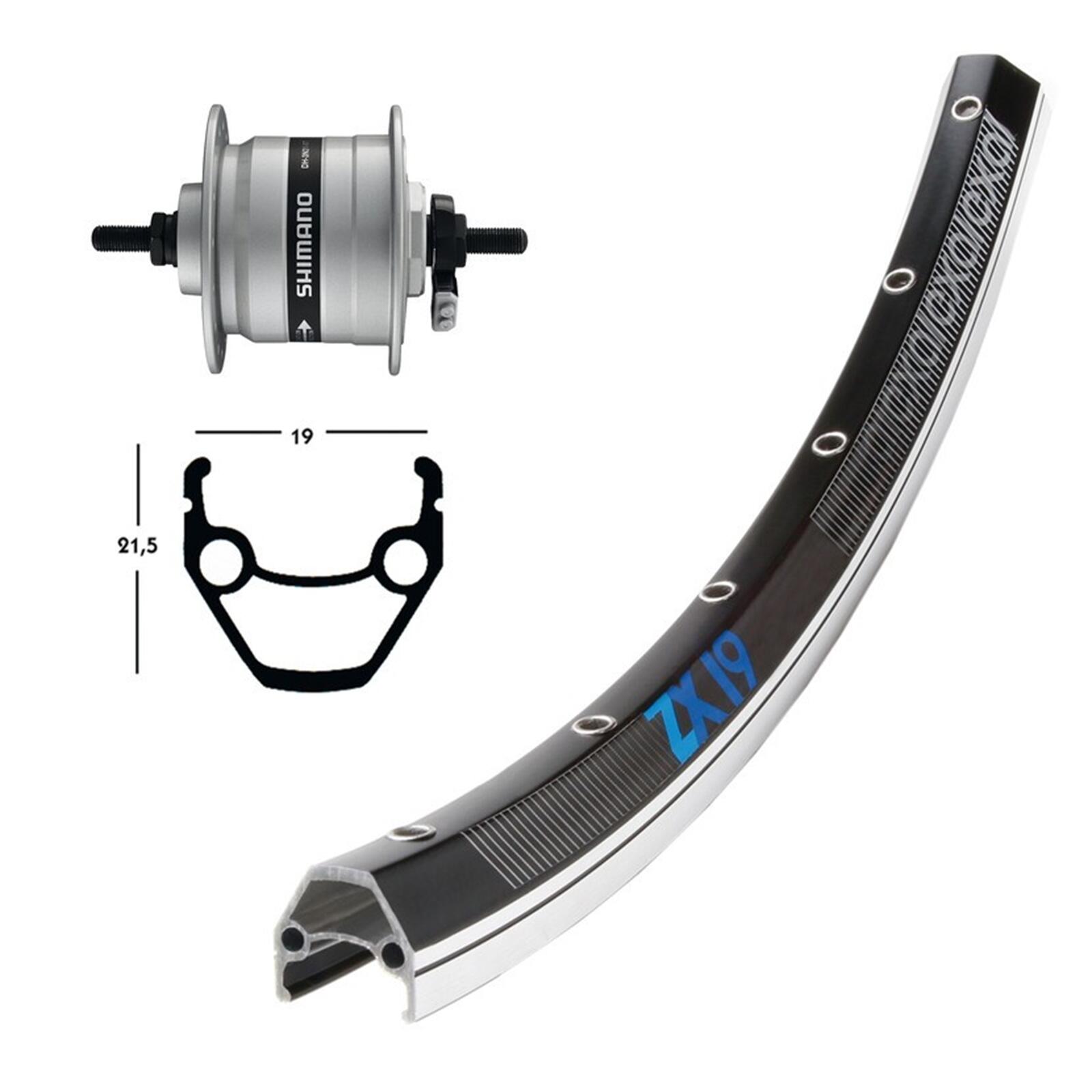 WINORA Winora V-Rad 26x1.75Nabend.DHC3003 si.Starr36L Exal ZX 19 schw./silb.Niro-Spei.