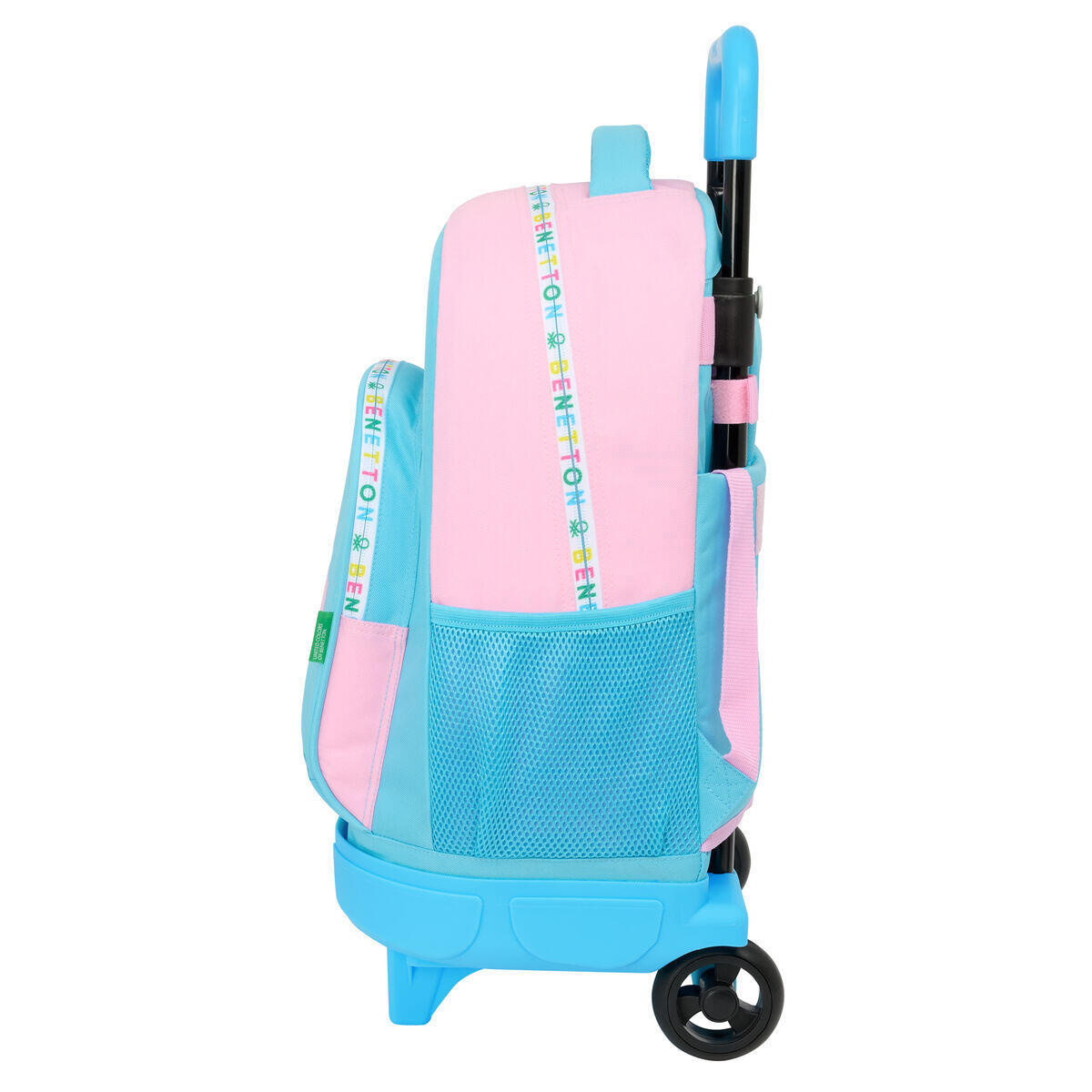 Mochila Escolar con Ruedas Benetton Unique Rosa 2/3
