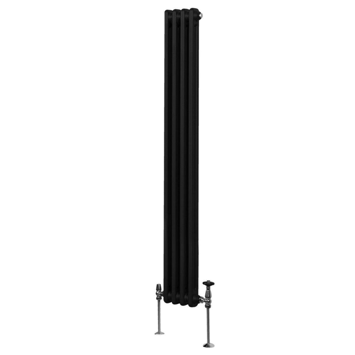MONSTER Traditional 2 Column Radiator - 1800 x 202mm - Black