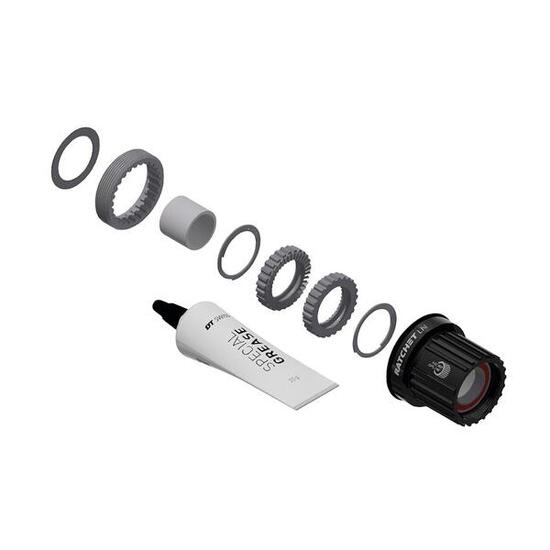 DT Swiss Umrüstkit HR-Nabe Alu, 3 Pawl in Ratchet LN, Shim. MS, 36T