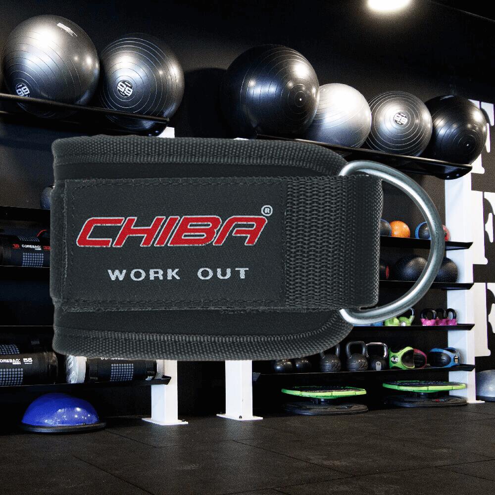 Chiba 40720 Leg Loops (Black) One Size - Accessori per il fitness 2/2
