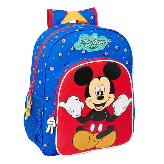 Mochila Escolar Mickey Mouse Clubhouse Good day Azul