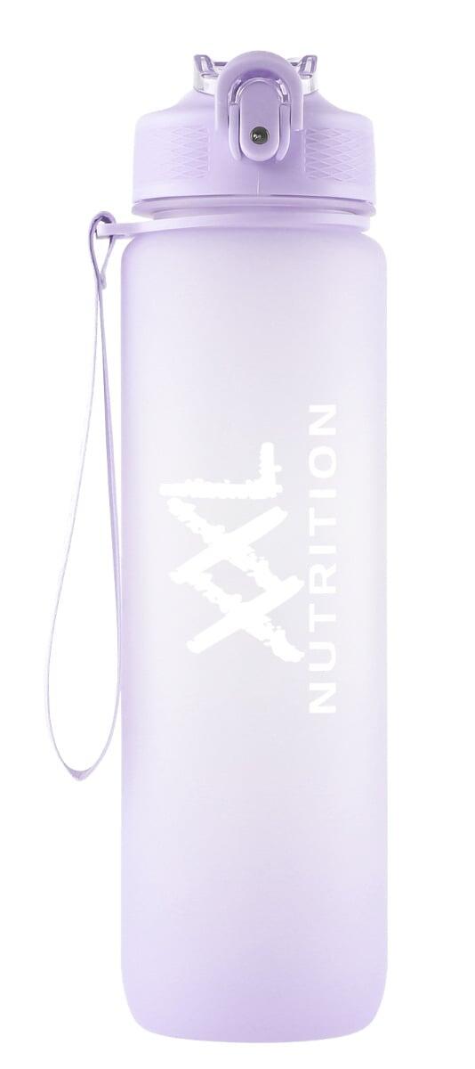BOTTLE BOTTLE Geïsoleerde drinkfles met pillendoos, 900 ml, roestvrijstalen sportfles voor buiten, wandelen (roze bloem