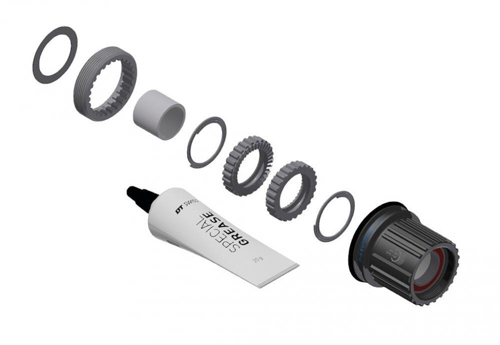 DT Swiss Umrüstkit HR-Nabe Stahl,3 Pawl in Ratchet LN, Shim. MS,36T 2/2