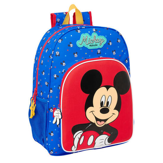 Mochila Escolar Mickey Mouse Clubhouse Good day Azul