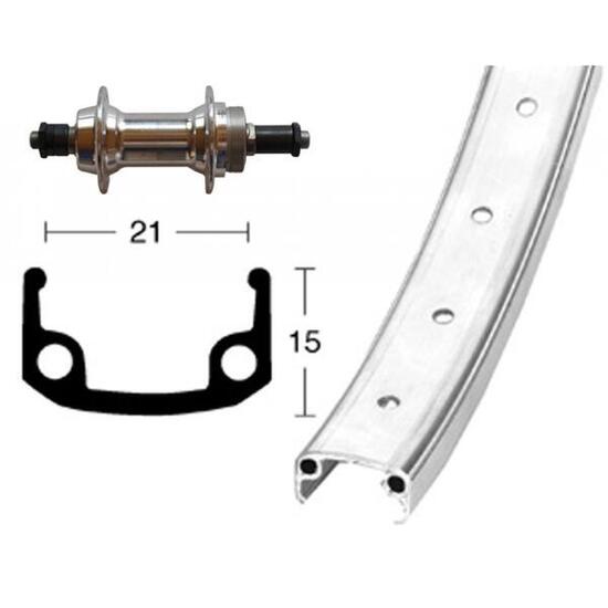 Roue de vélo Wiener Winora 36 TR.BLO.Rapide 6/7V