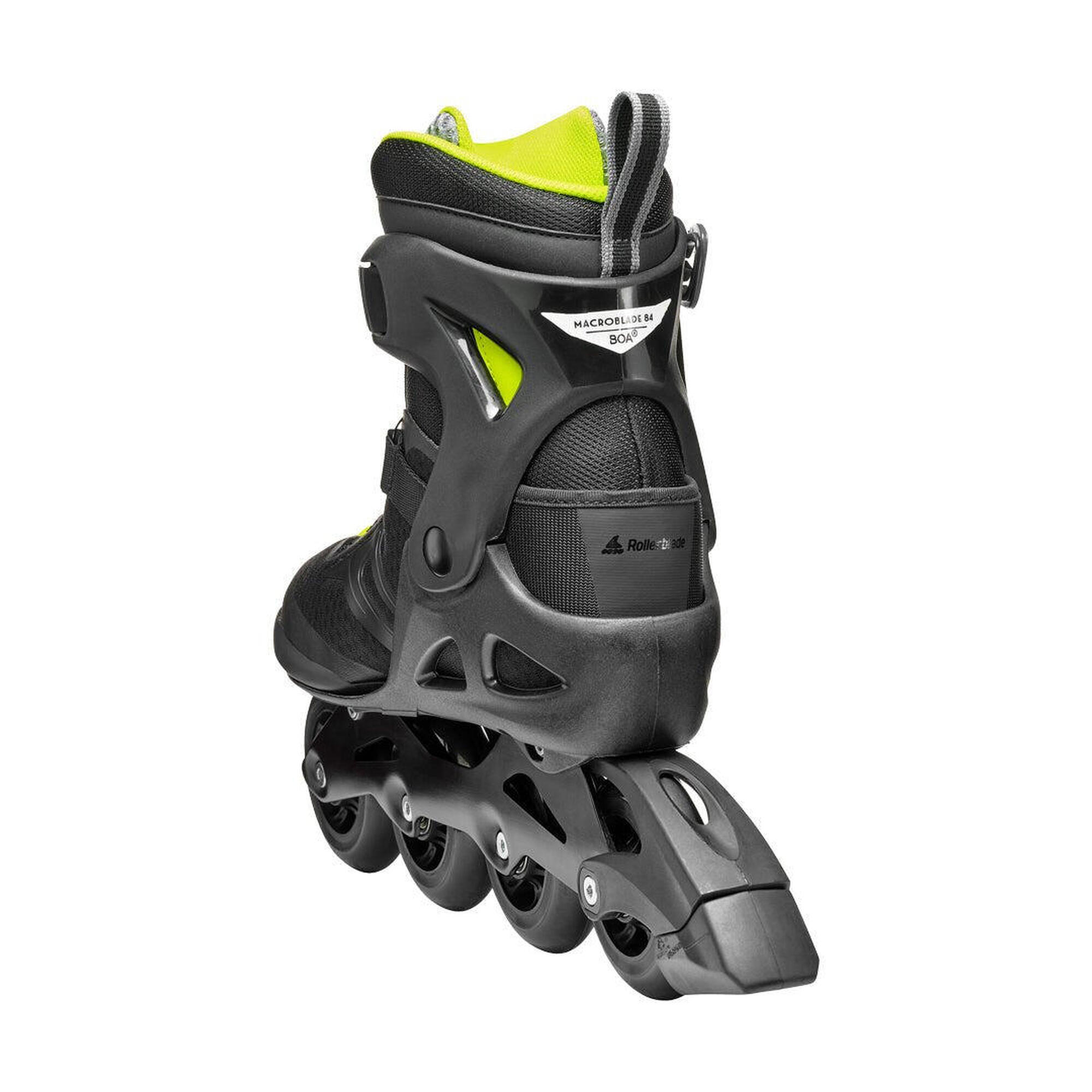 ROLLERBLADE MACROBLADE 84 BOA, NOIR/LIME, 43/44