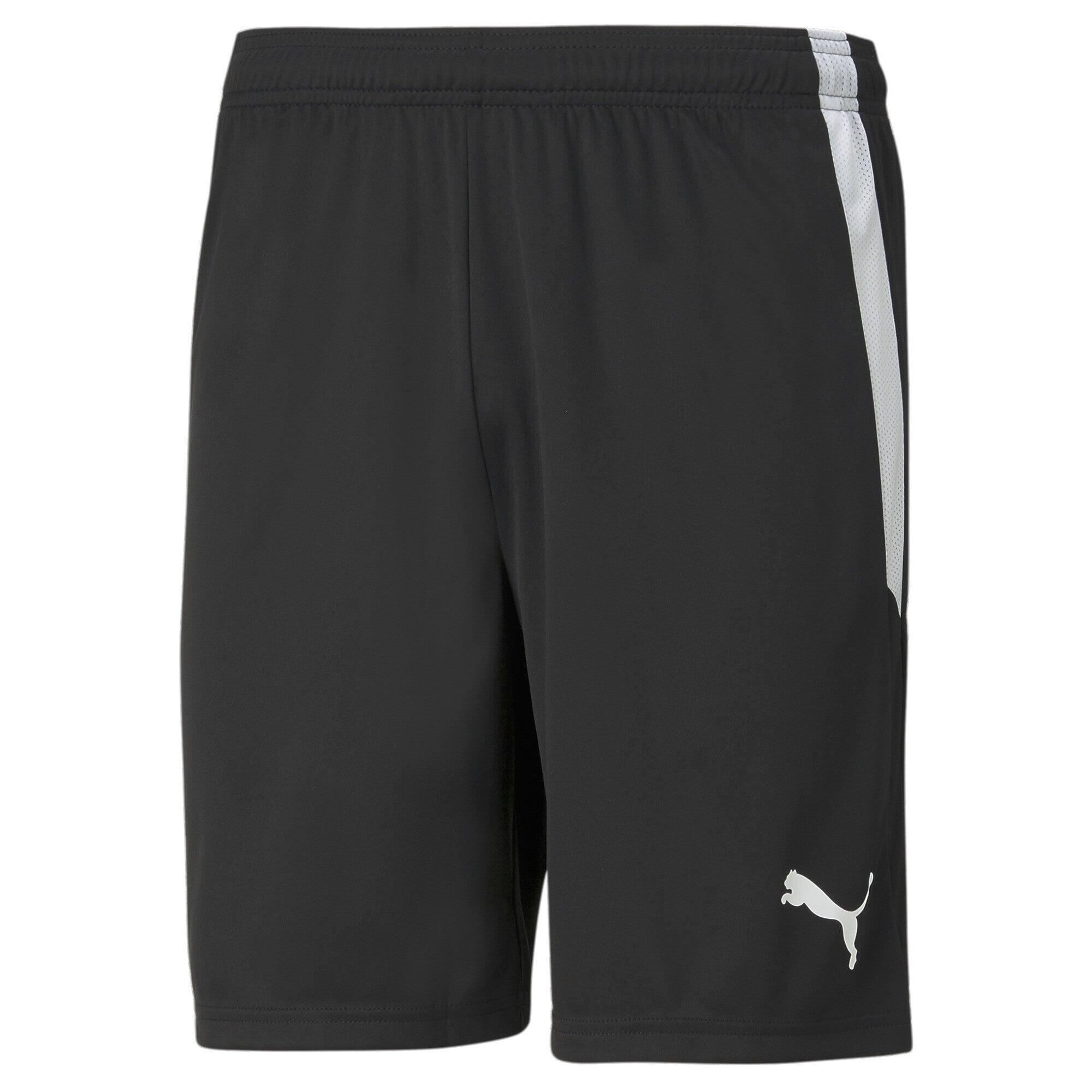 Męskie szorty piłkarskie teamLIGA PUMA Black White 5/7
