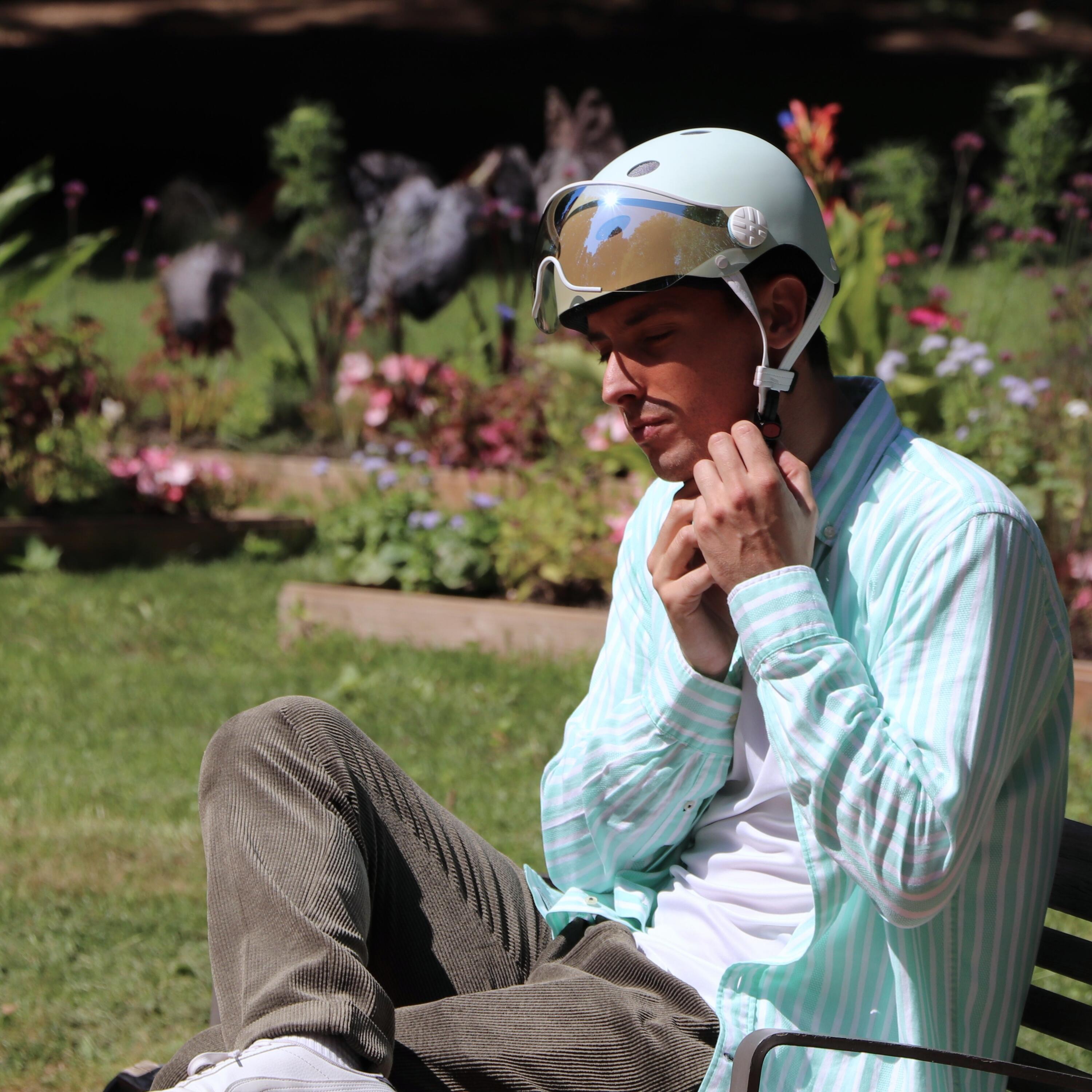 CASQUE VELO CITY Color visière MENTHA 3/6
