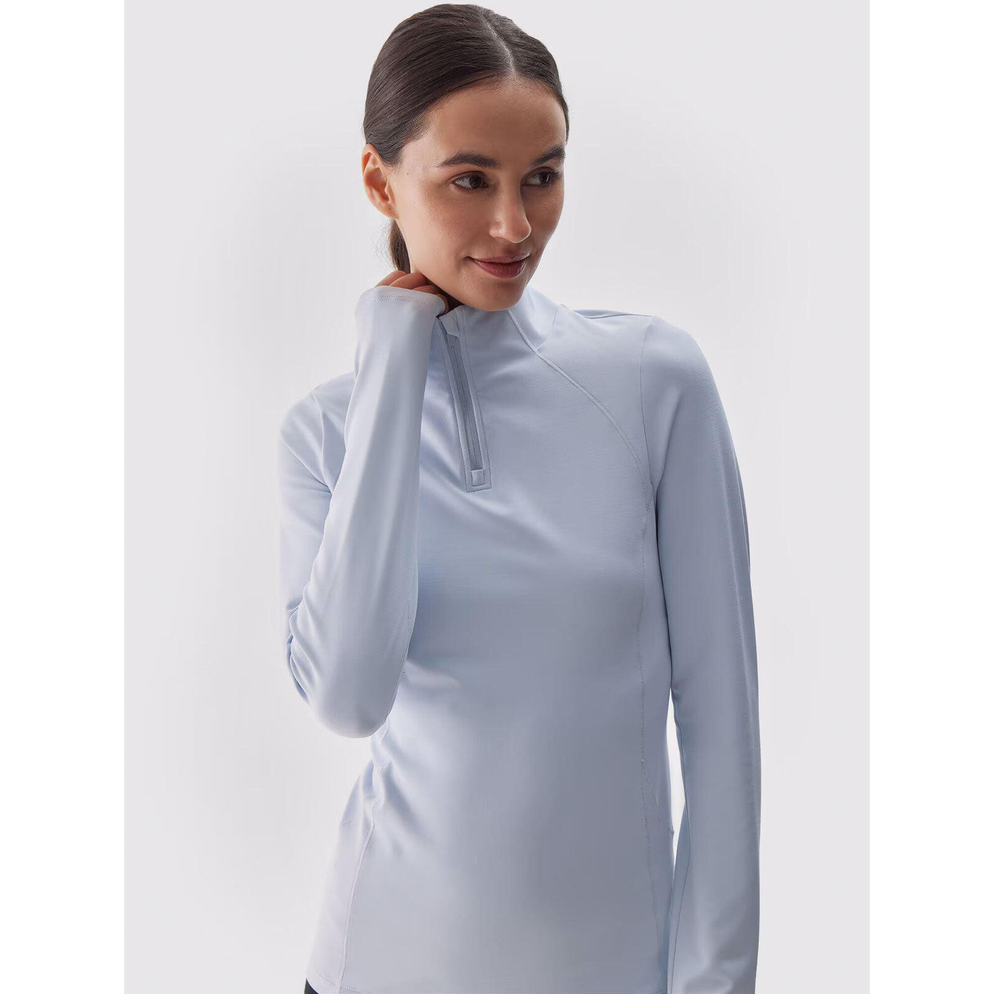 4f - T-shirt Thermique Blanc Pour Femme - Chemise Manches Longues - Blanc - 40 M - Decathlon