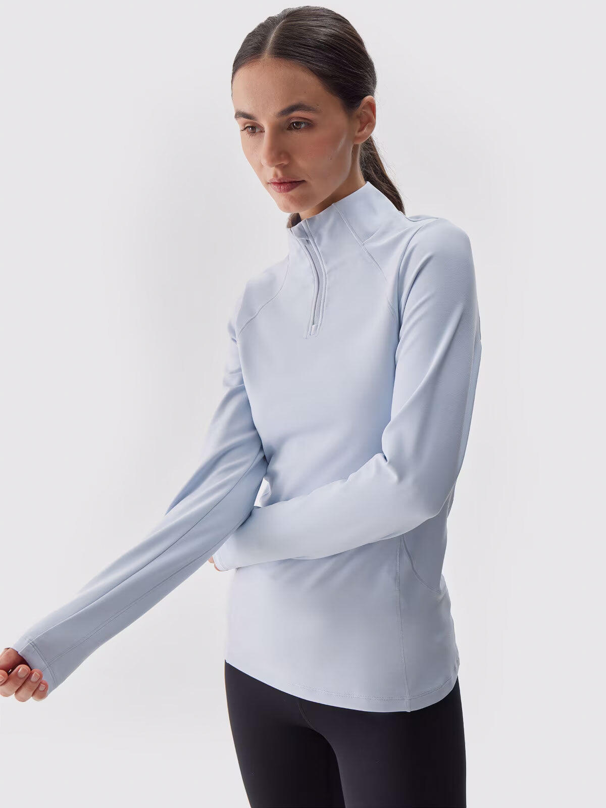 T-shirt Thermique Blanc Pour Femme 2/4