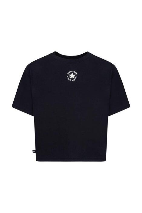 T-shirt ragazza converse cnvg chuck patch boxy - nero 2/6