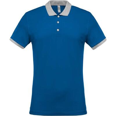 Polo kariban mélange piqué bicolore