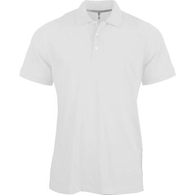 Polo a manica corta Kariban blanc