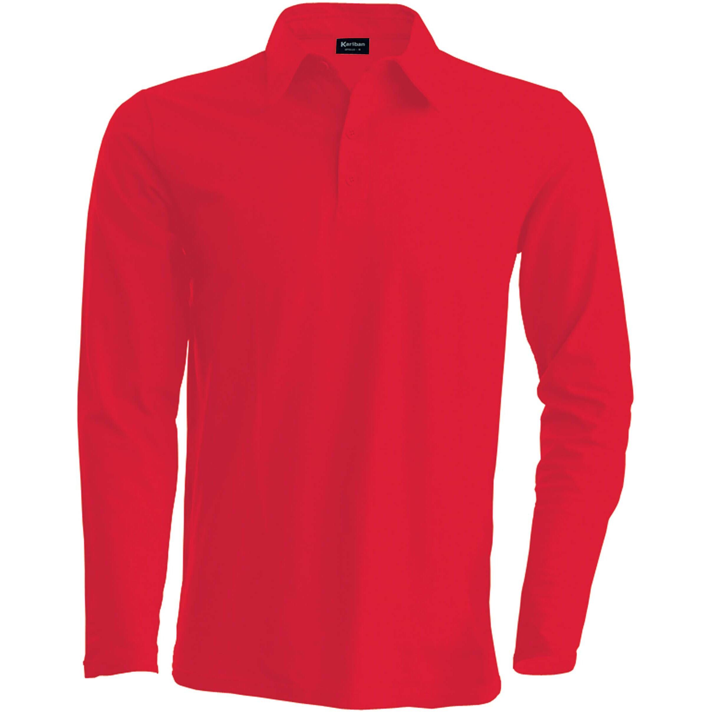 KARIBAN Long sleeve polo shirt Kariban