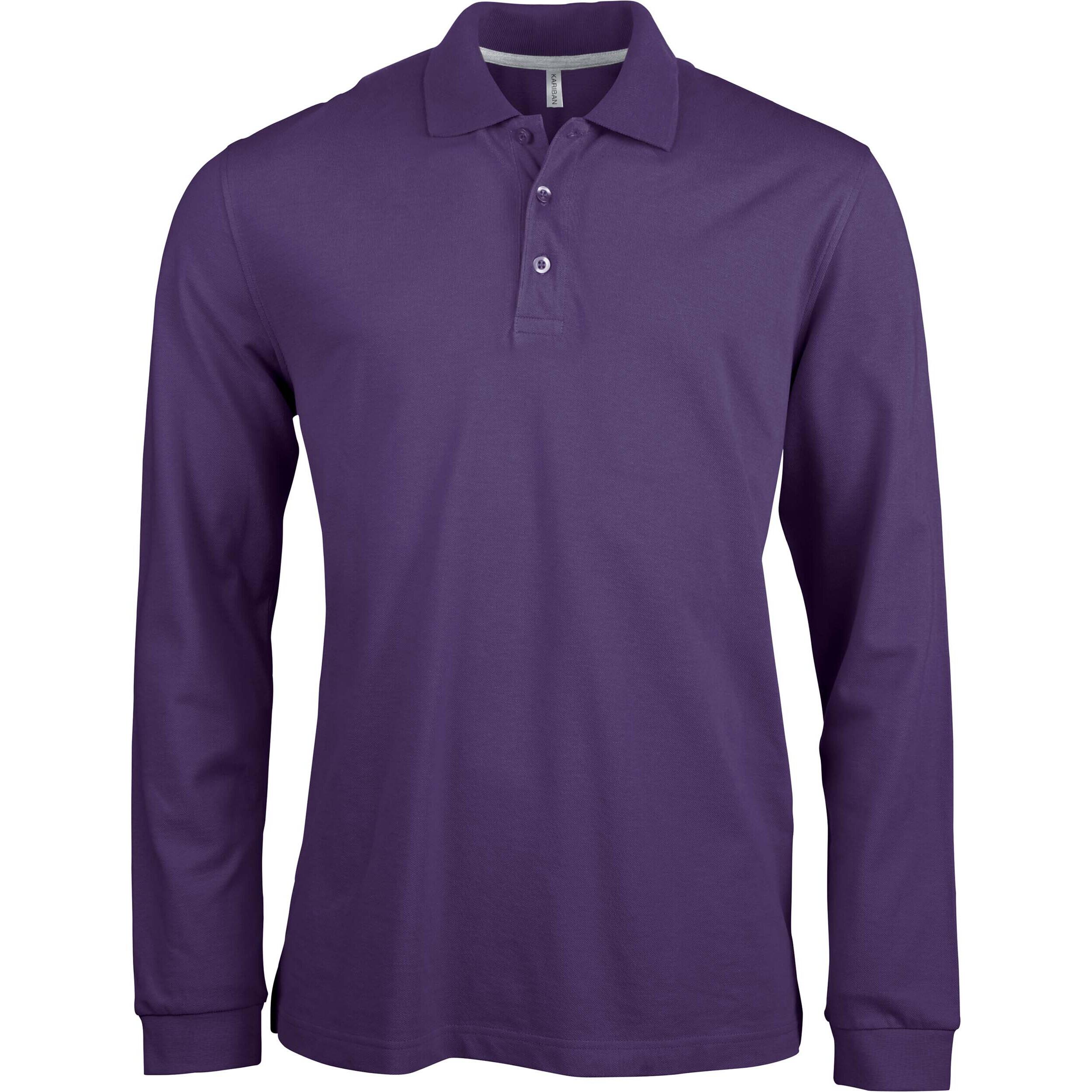 KARIBAN Polo met lange mouwen Kariban