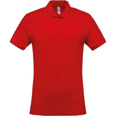 Polo met korte mouwen kariban piqué