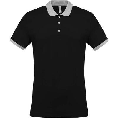 Polo kariban mélange piqué bicolore