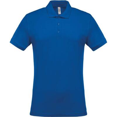 Polo met korte mouwen kariban piqué