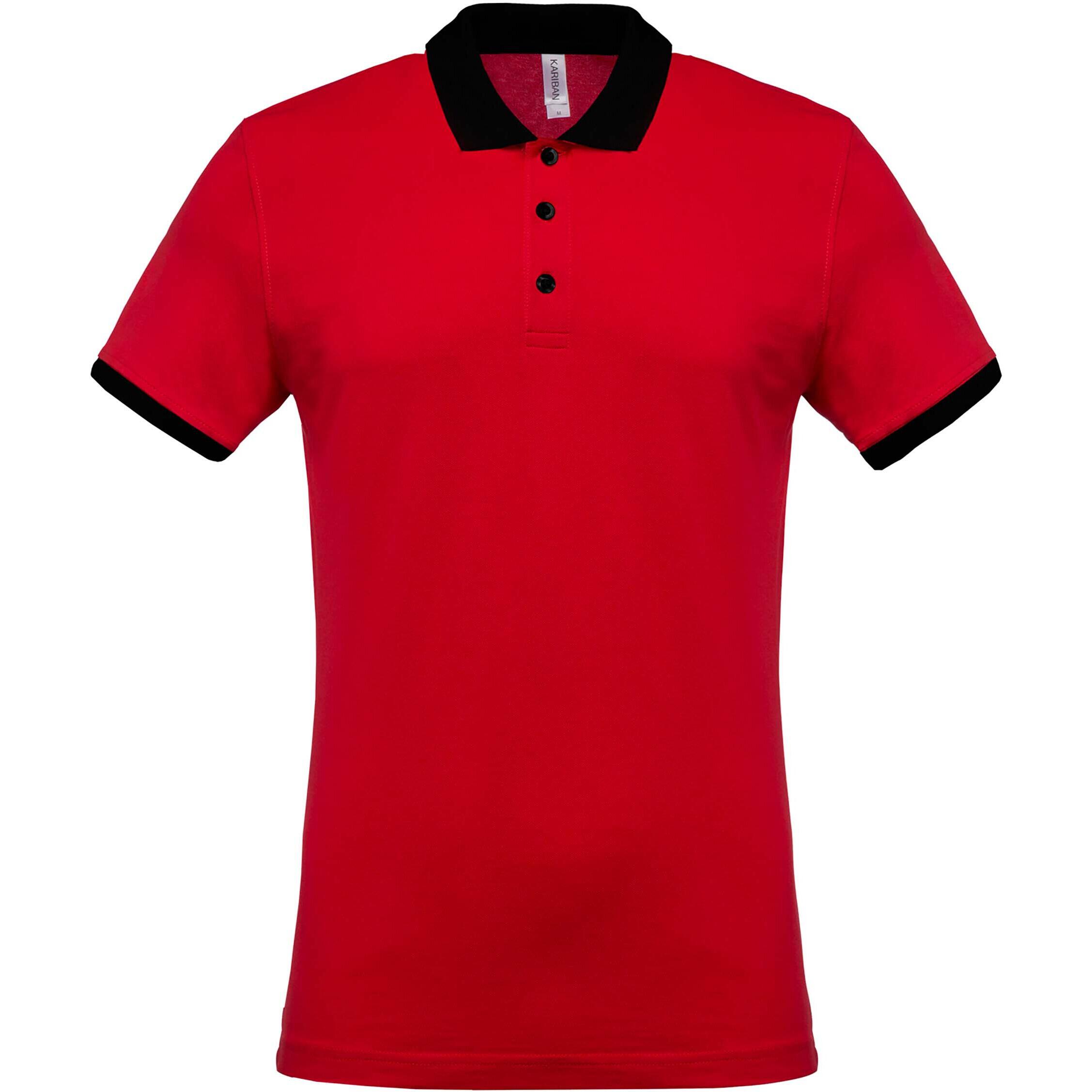 KARIBAN Polo Kariban mélange piqué bicolore