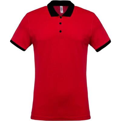 Polo kariban mélange piqué bicolore
