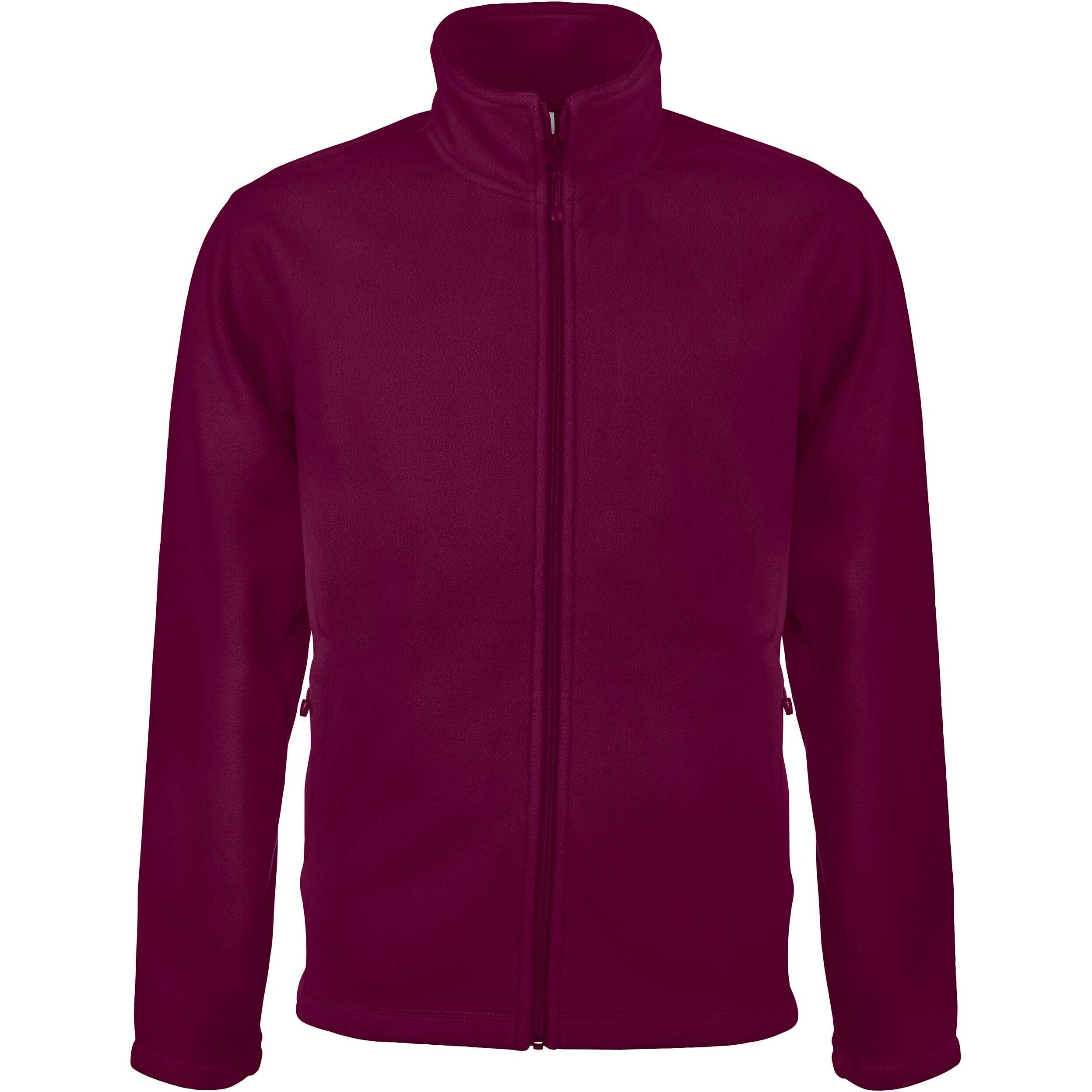 Kariban - Veste Micropolaire Zippée Kariban Falco - Polaire - Marron|rouge - 40 M - Decathlon