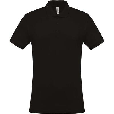 Polo met korte mouwen kariban piqué