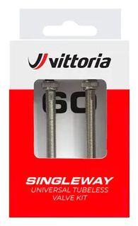Paar Vittoria Singleway Tubeless Venti le Presta Silber 4/6