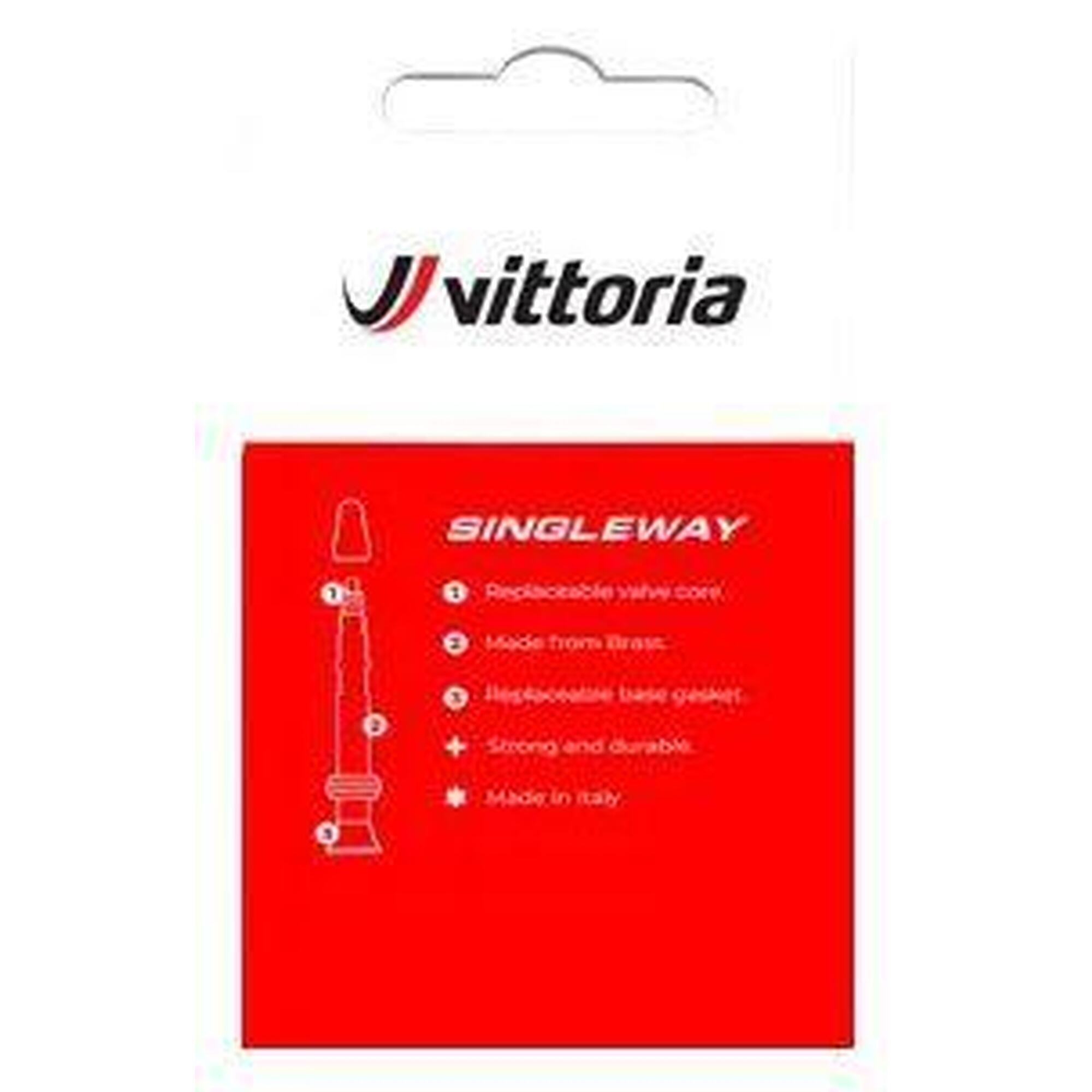 Paire de Valves Tubeless Vittoria Singleway Presta Argent