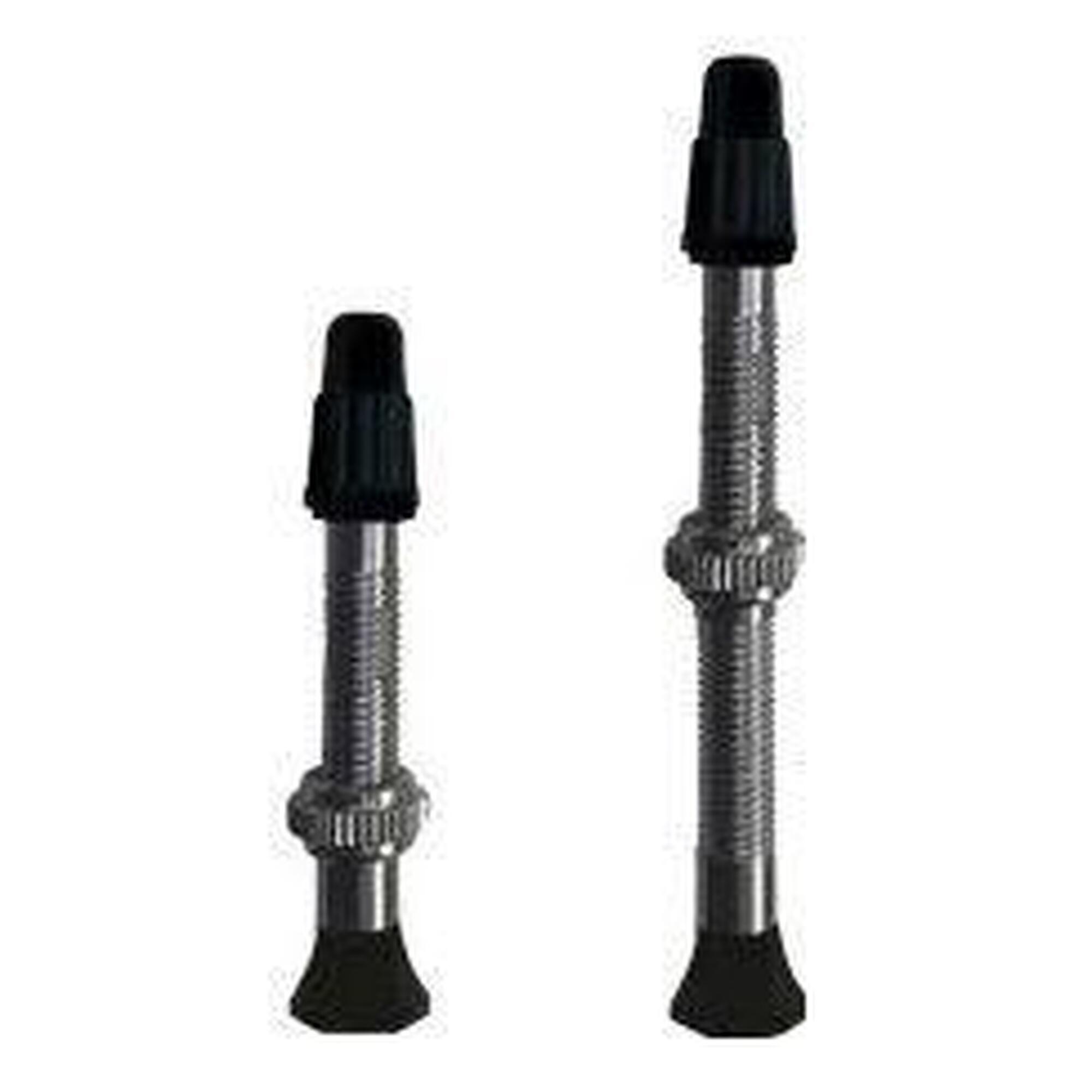 Paire de Valves Tubeless Vittoria Singleway Presta Argent