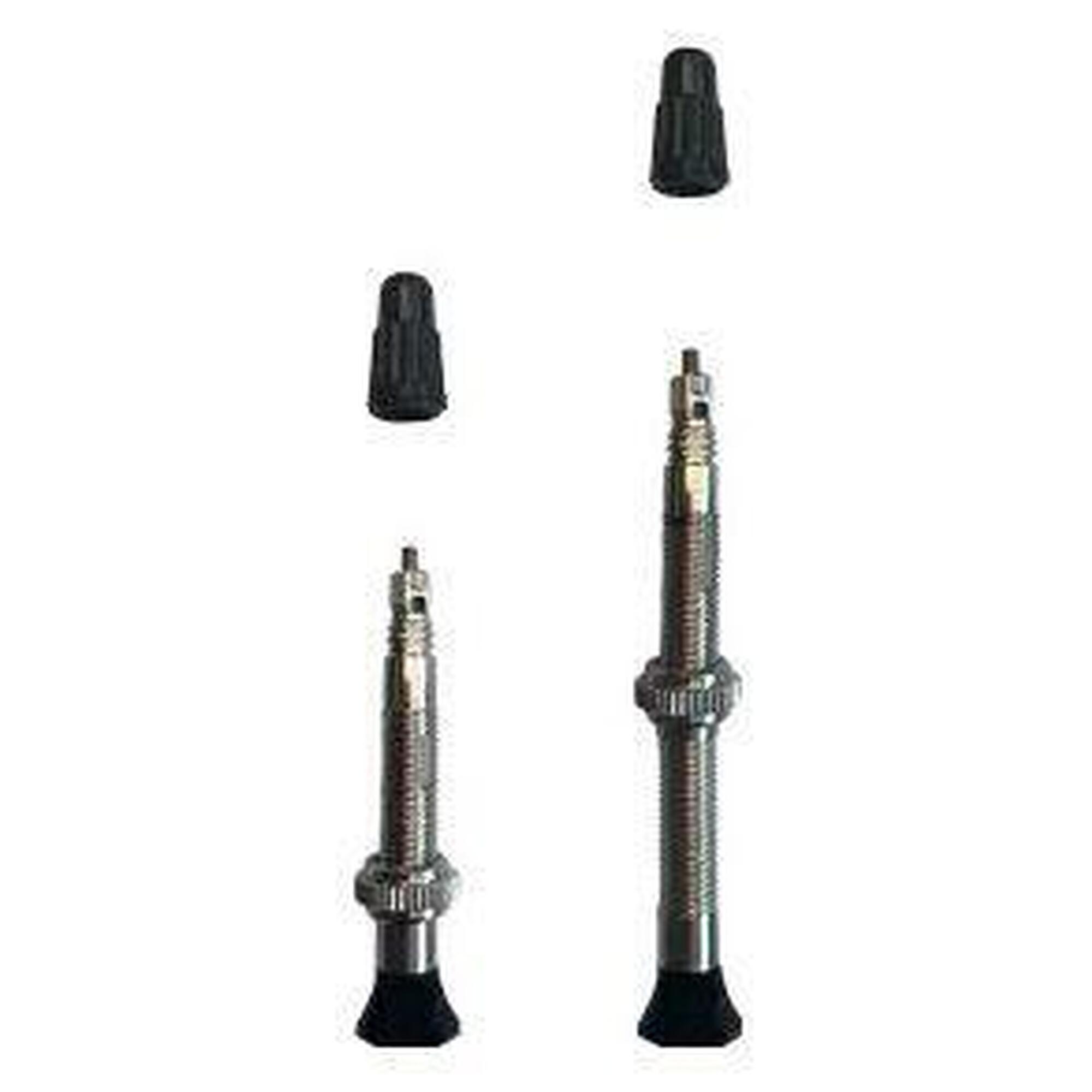 Paire de Valves Tubeless Vittoria Singleway Presta Argent