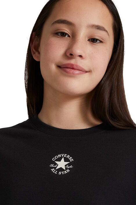 T-shirt ragazza converse cnvg chuck patch boxy - nero 5/6