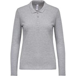 Polo femme manches longues Kariban Piqué