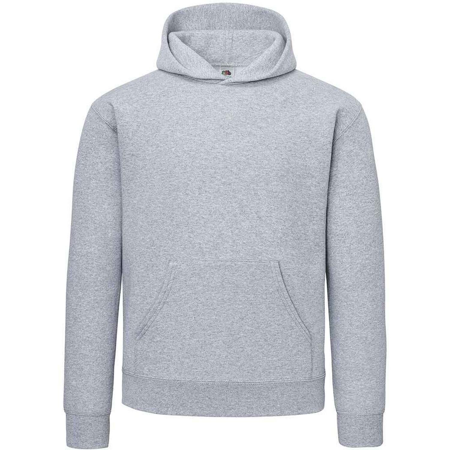 FRUIT OF THE LOOM Mens Cotton Hoodie (Athletic Heather)