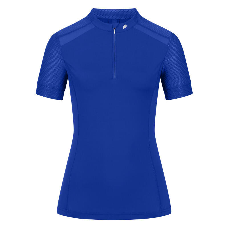 Polo de equitação técnica com zip feminino elt nancy