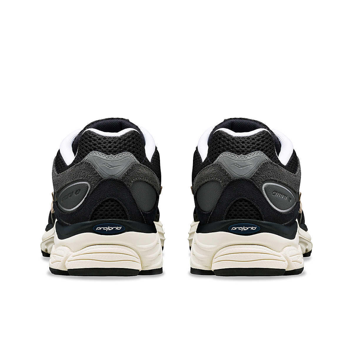 Chaussures De Running Saucony Progrid Omni 9 Armor Noir - Confort, Stabilité, Design Rétro Monochrome - Pour Homme/femme - 2