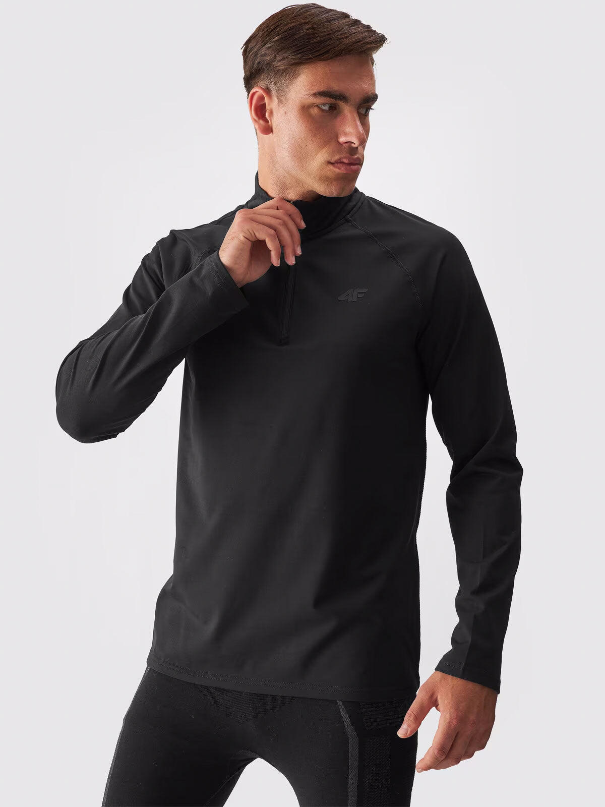 Camisola térmica preta para homem
