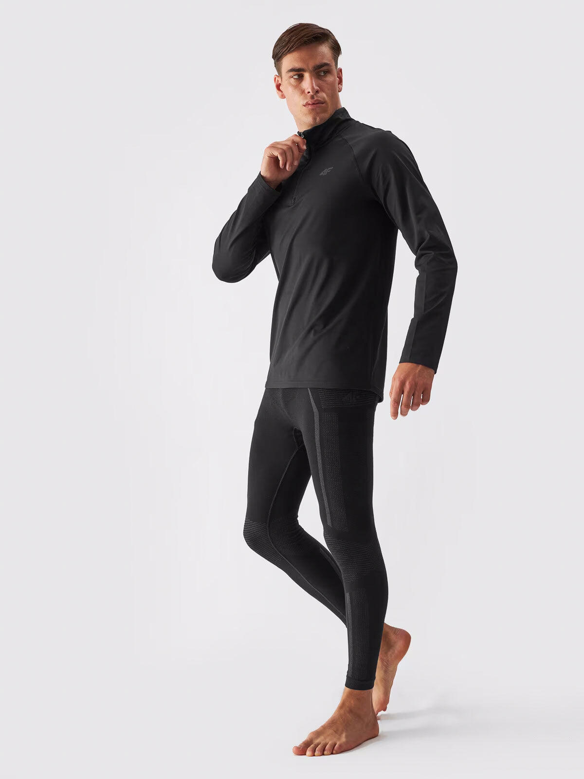 Thermo-Shirt Schwarz Für Herren 2/5