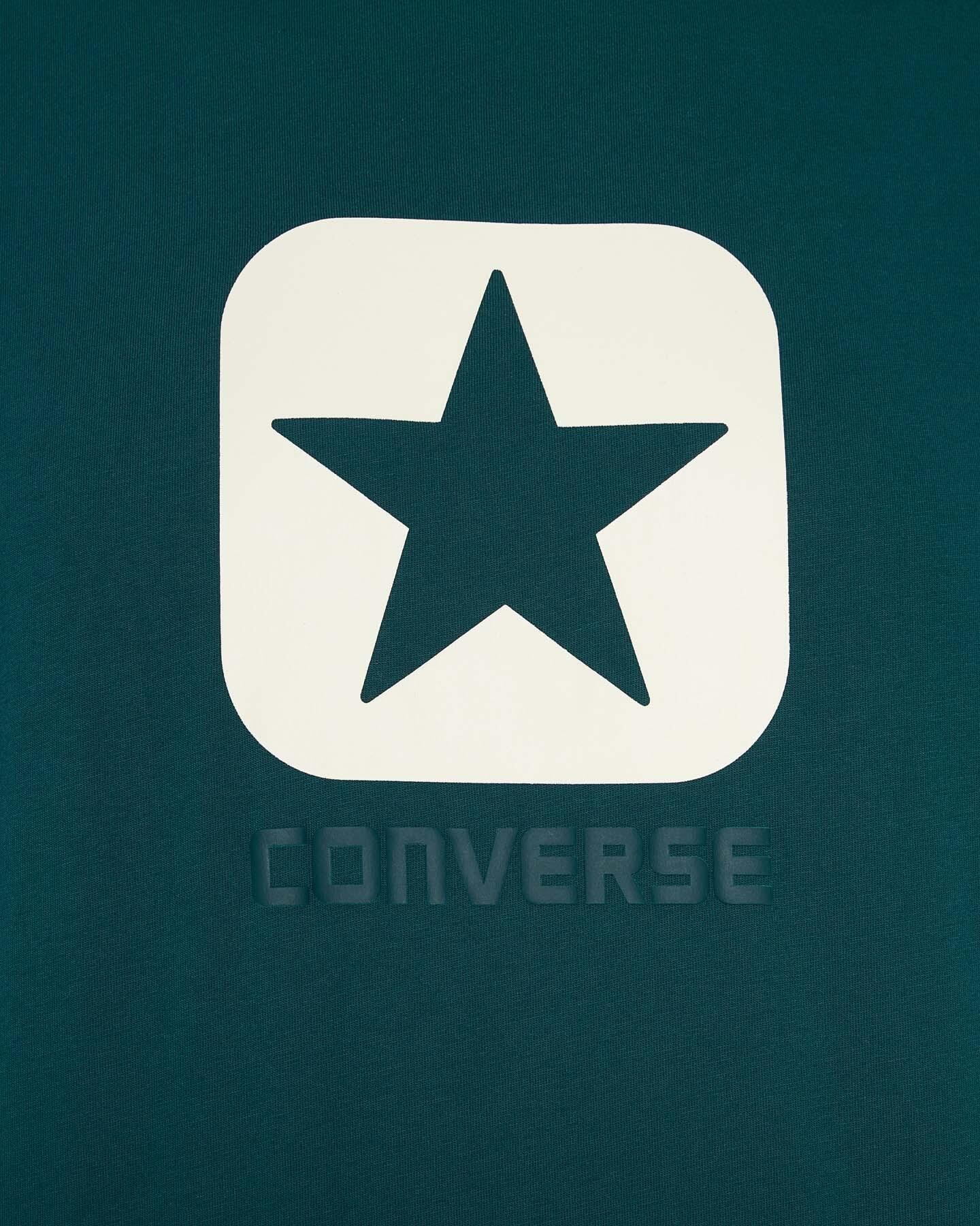 T-shirt uomo converse square logo - verde 3/3