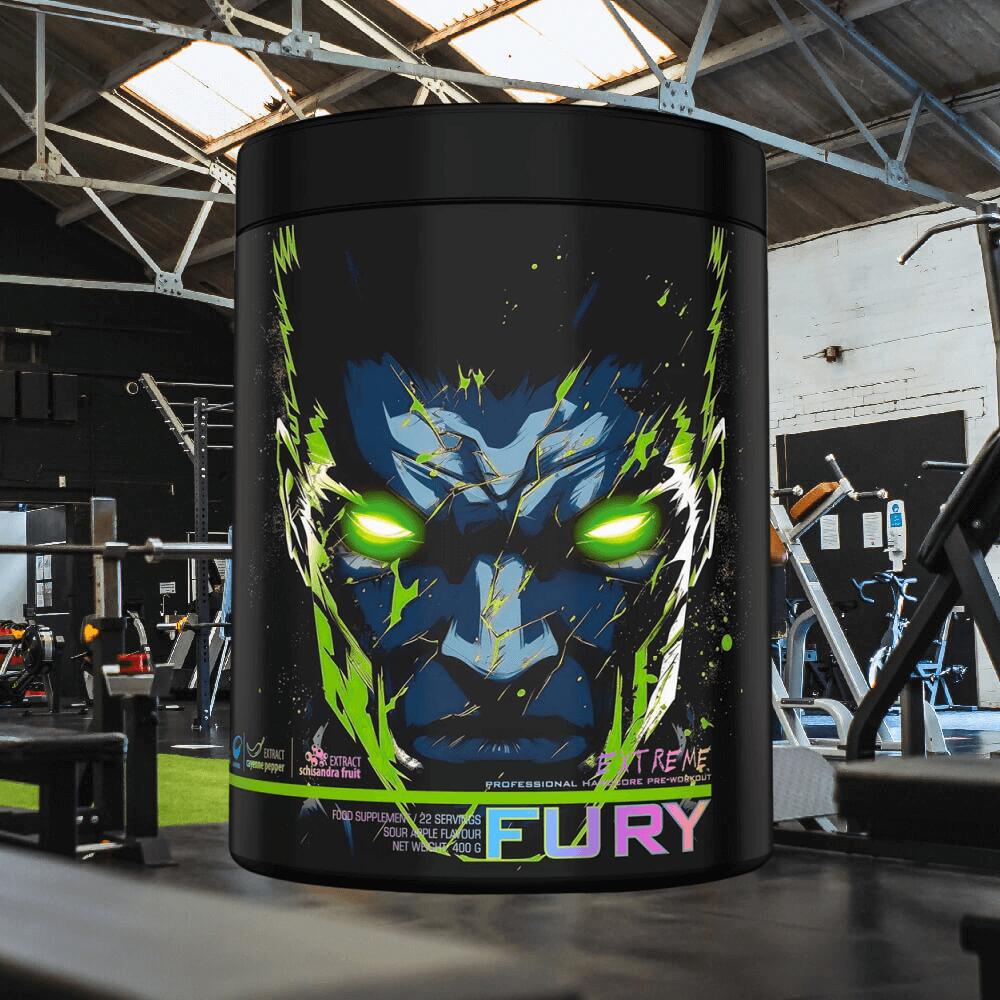 Genius Nutrition Fury Extreme (400g) Sour Apple - Pré-entraînement 2/3